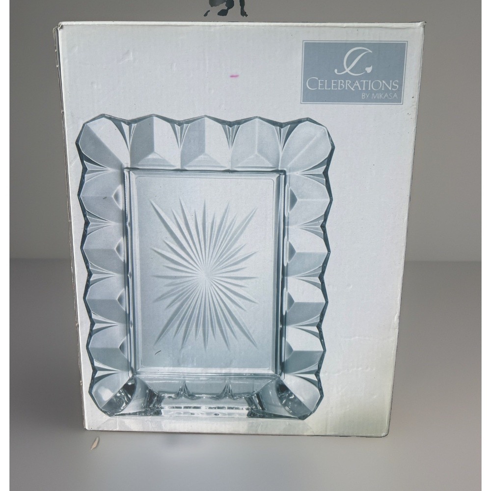 Mikasa Blossom  Lead Crystal Frame 5 x 7" photo SW348-575